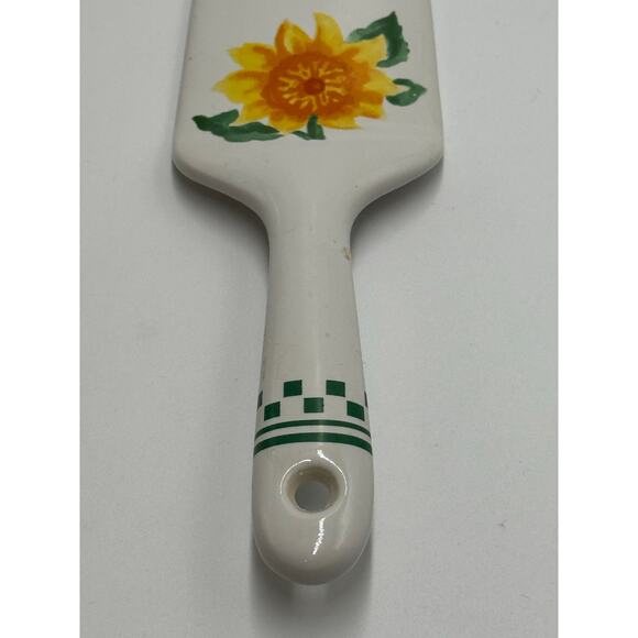 Ceramic Sunflower Cake Pie Server - Picture 3 of 5